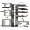 Professional Manufacturer Selling 14/8/5 Layer Telescopic Multifunctional Stainless Steel Kitchen Pot Lid Cover Rack Organizer